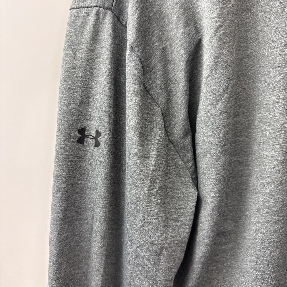 Under Armour Women Full Zip HeatGear Loose Gray Jacket, Large - Picture 9 of 11